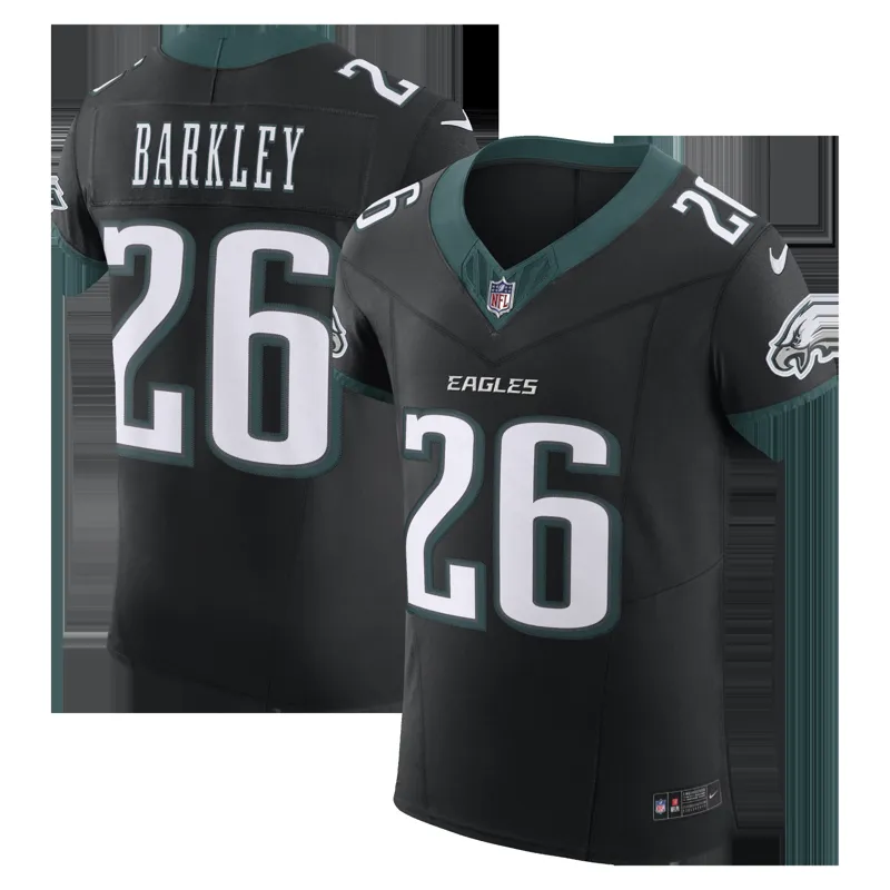Philadelphia Eagles Jersey Saquon Barkley Black Alternate Vapor Fuse Elite Jersey
