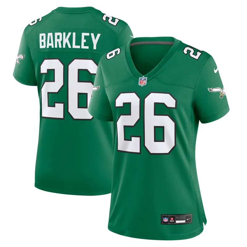 Philadelphia Eagles Jersey Saquon Barkley Kelly Green Alternate Game Jersey - Image 2