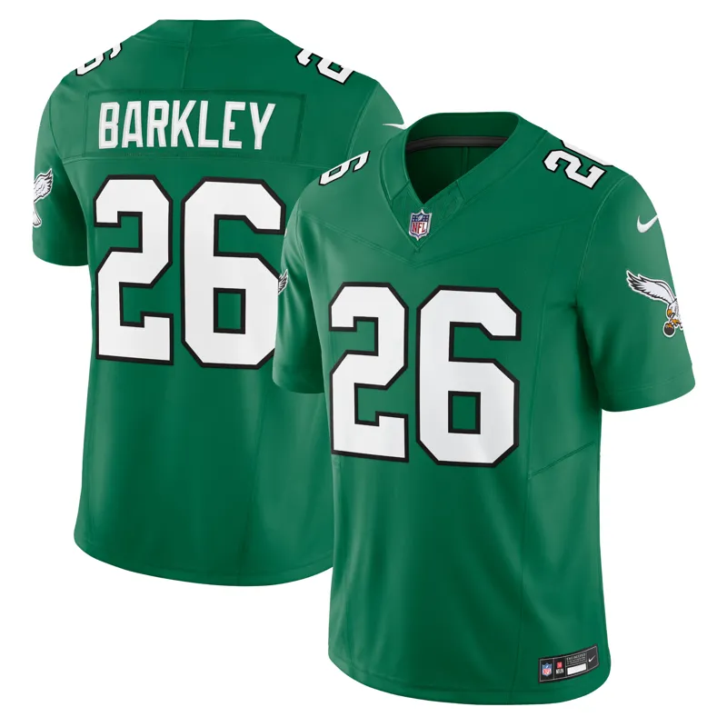 Philadelphia Eagles Jersey Saquon Barkley Kelly Green Alternate Vapor Fuse Limited Jersey - Image 2