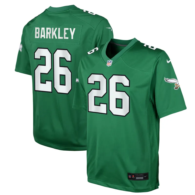 Philadelphia Eagles Jersey Saquon Barkley Kelly Green Alternate Vapor Fuse Limited Jersey - Image 3