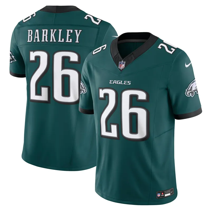 Philadelphia Eagles Jersey Saquon Barkley Midnight Green Team Game Jersey - Image 4