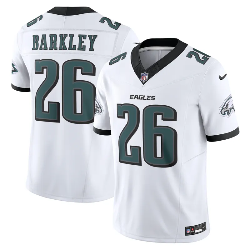Philadelphia Eagles Jersey Saquon Barkley White Vapor Fuse Limited Jersey