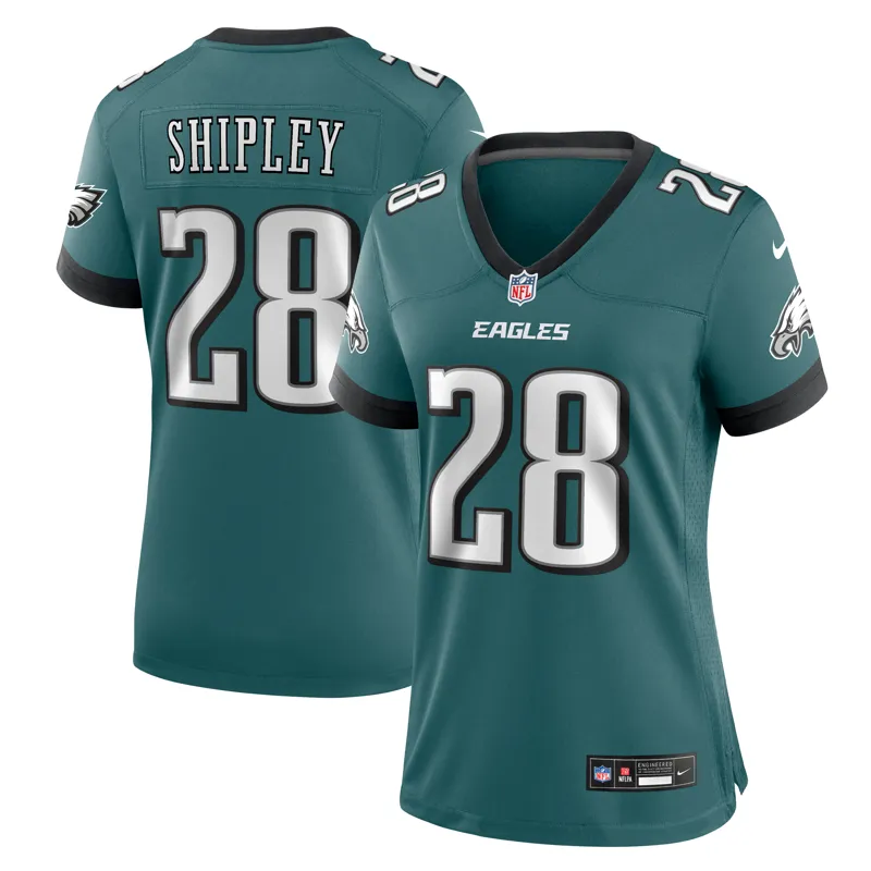 Philadelphia Eagles Jersey Will Shipley Midnight Green Team Game Jersey - Image 2