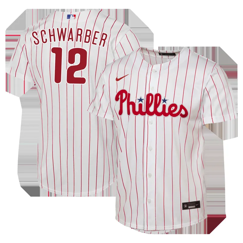 Philadelphia Phillies Jersey Kyle Schwarber White Home Jersey