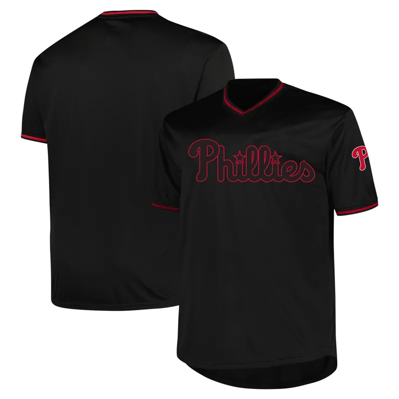Philadelphia Phillies Jersey Profile Black Big & Tall Pop Jersey - Image 2