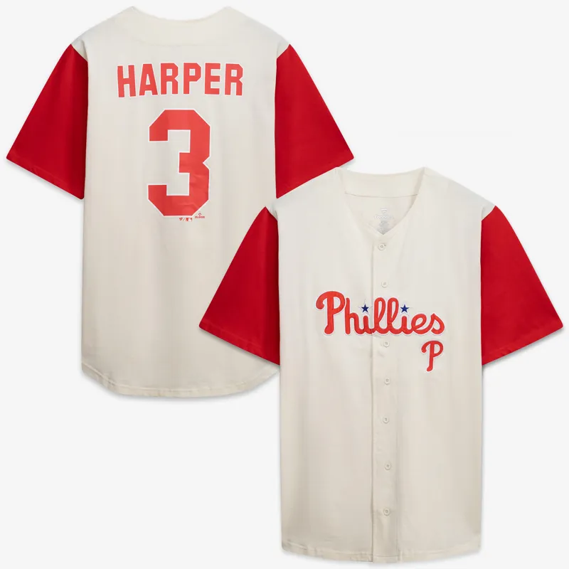 Philadelphia Phillies Jersey Profile Black Big & Tall Pop Jersey - Image 5