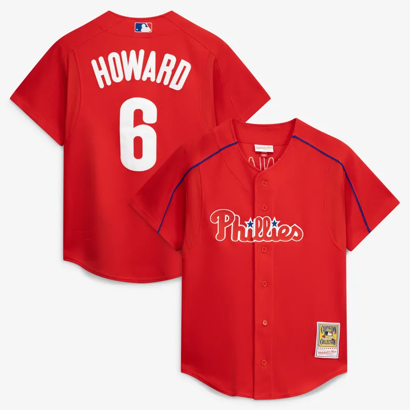 Philadelphia Phillies Jersey Roy Halladay Royal Cooperstown Collection Mesh Batting Practice Jersey - Image 5