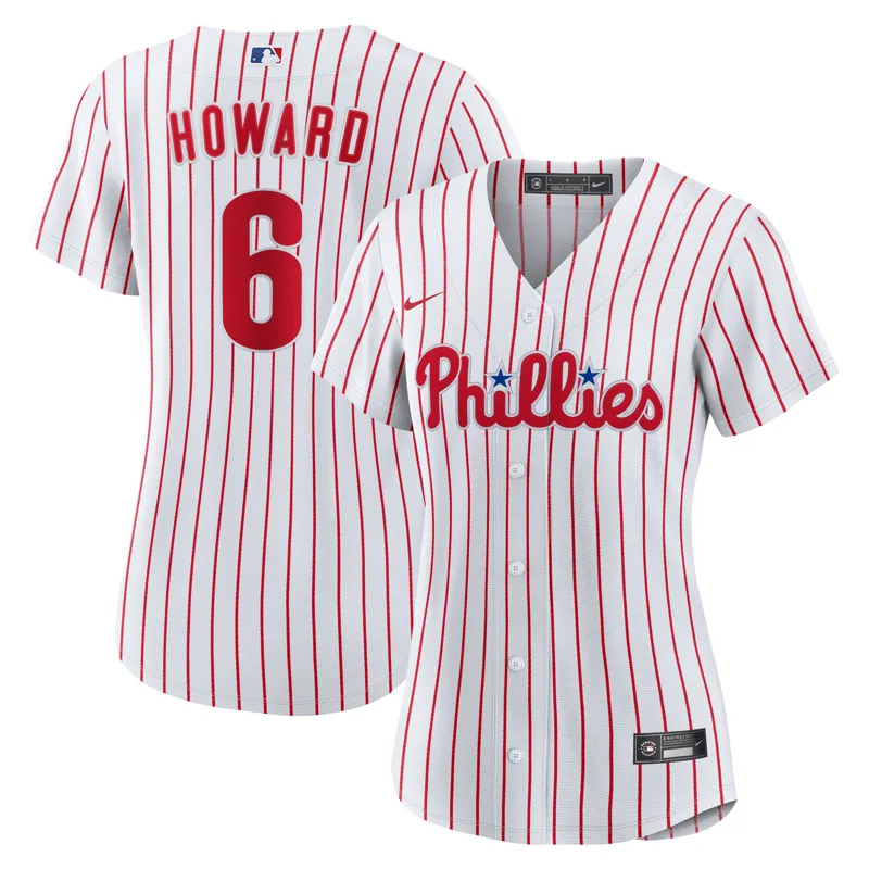 Philadelphia Phillies Jersey Ryan Howard White  Jersey