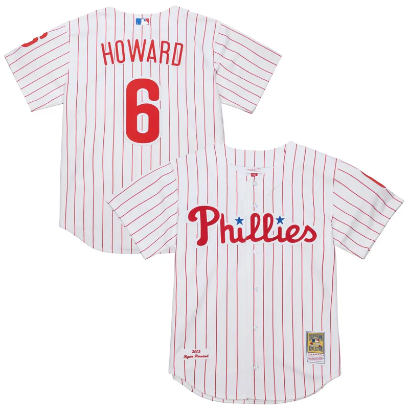 Philadelphia Phillies Jersey Ryan Howard White Jersey - Image 2