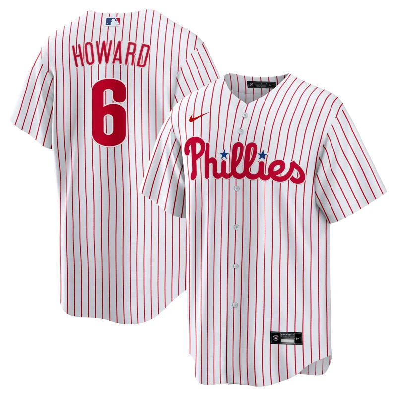Philadelphia Phillies Jersey Ryan Howard White Jersey - Image 4