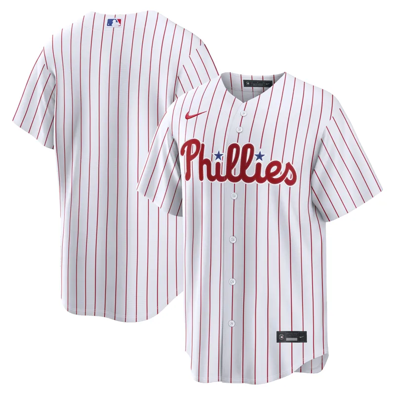 Philadelphia Phillies Jersey White Home Elite Custom Jersey - Image 5