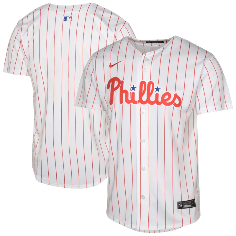Philadelphia Phillies Jersey White Home Big & Tall Jersey - Image 2