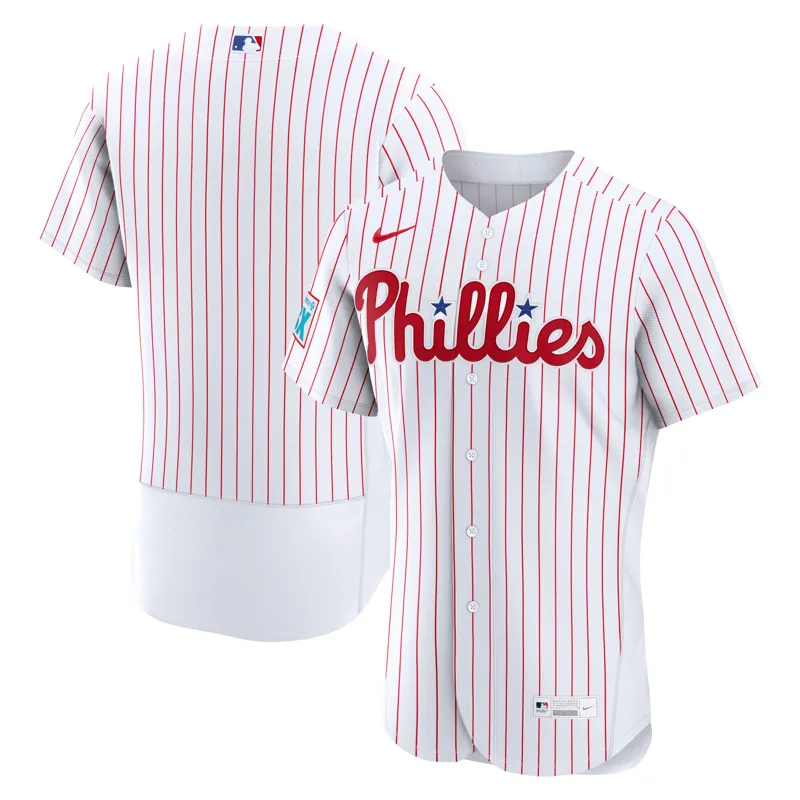 Philadelphia Phillies Jersey White Home Limited Jersey - Image 3