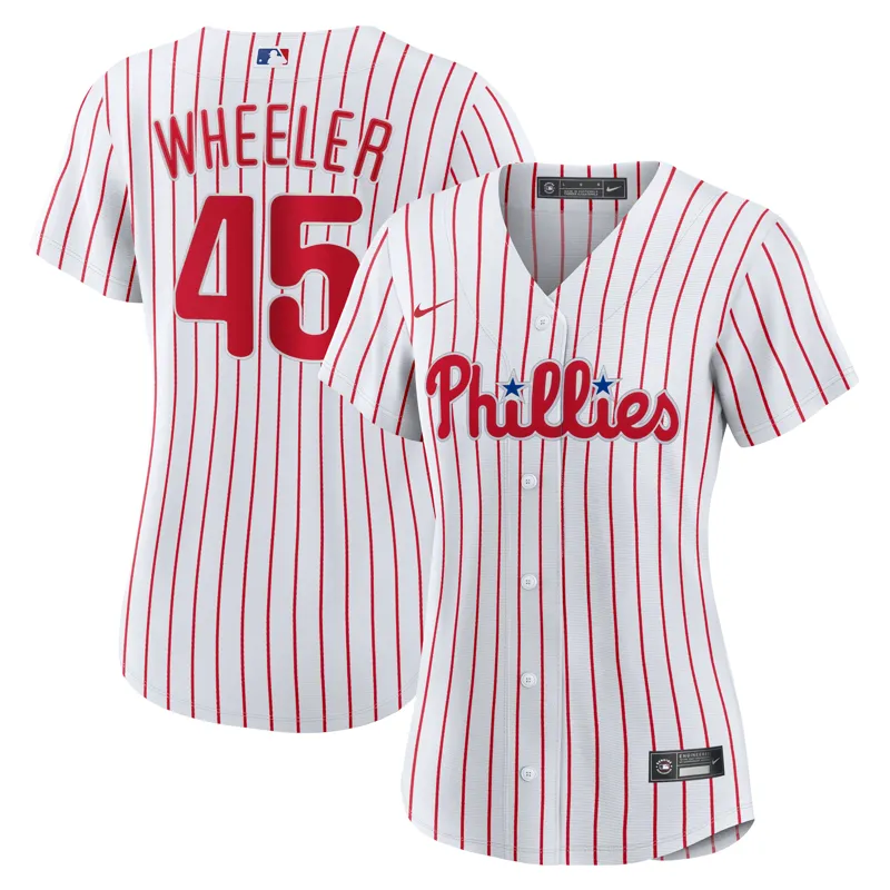 Philadelphia Phillies Jersey Zack Wheeler Blue 2024 City Connect Limited Player Jersey - Image 2