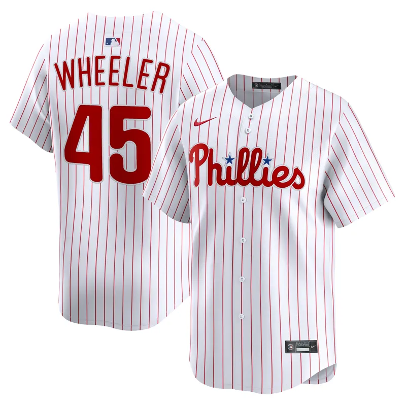 Philadelphia Phillies Jersey Zack Wheeler Blue 2024 City Connect Limited Player Jersey - Image 4