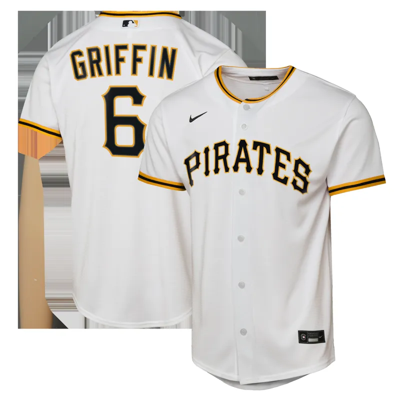 Pittsburgh Pirates Jersey Konnor Griffin White Home Jersey