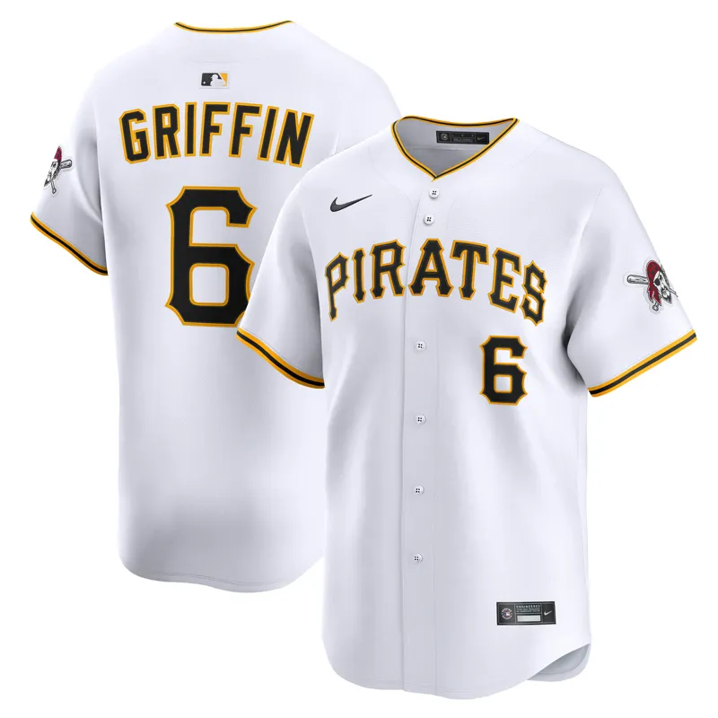 Pittsburgh Pirates Jersey Konnor Griffin White Home Limited Jersey
