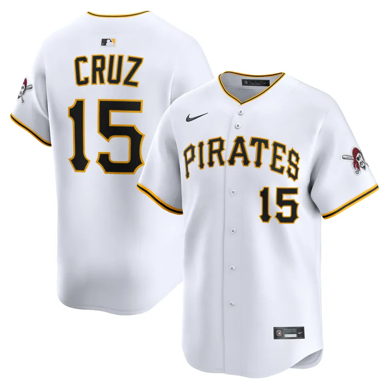 Pittsburgh Pirates Jersey Oneil Cruz White Home Jersey - Image 3