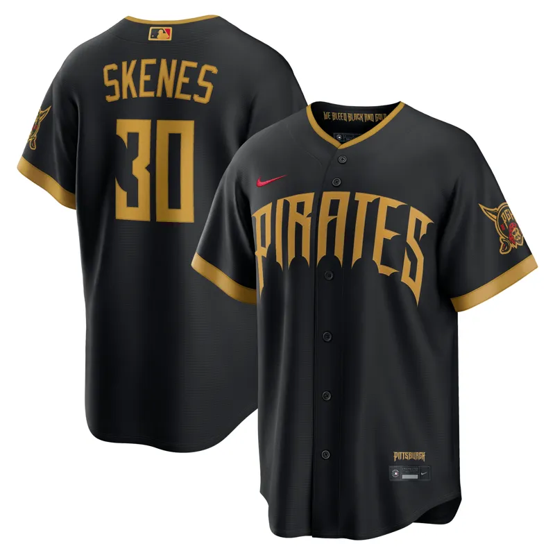 Pittsburgh Pirates Jersey Paul Skenes Black 2026 City Connect Stadium Jersey - Image 2