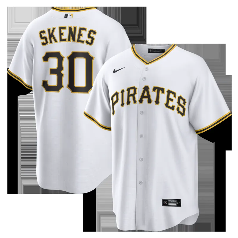 Pittsburgh Pirates Jersey Paul Skenes White Home Player Jersey