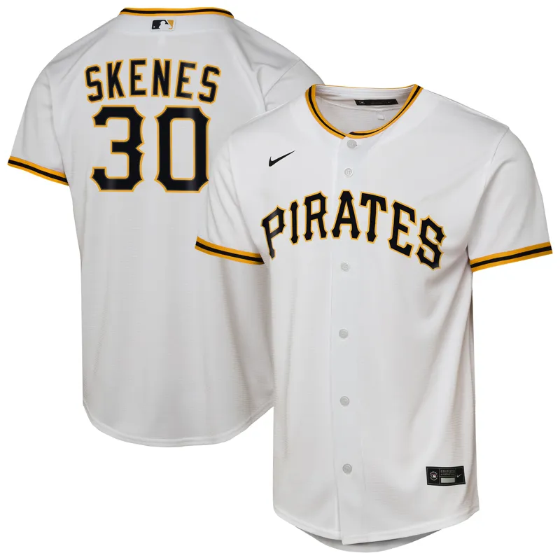 Pittsburgh Pirates Jersey Paul Skenes White Home Player Jersey - Image 2