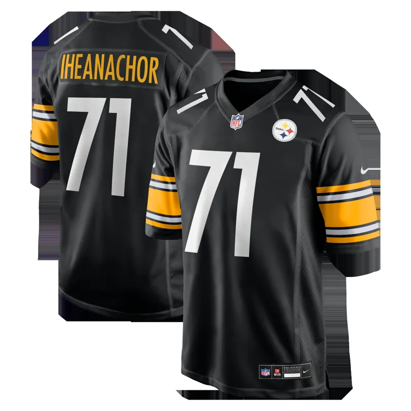 Pittsburgh Steelers Jersey Matt Sokol Black Team Game Jersey - Image 2