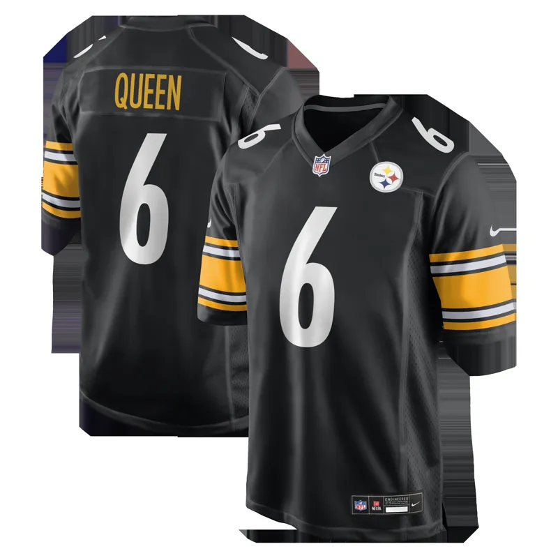 Pittsburgh Steelers Jersey Patrick Queen Black Game Jersey