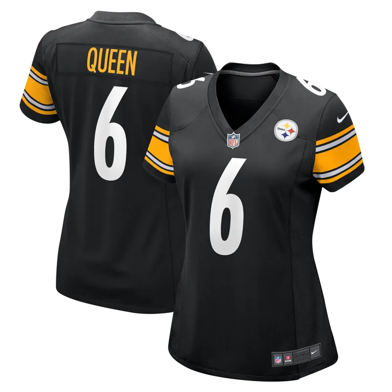 Pittsburgh Steelers Jersey Patrick Queen Black Game Jersey - Image 2