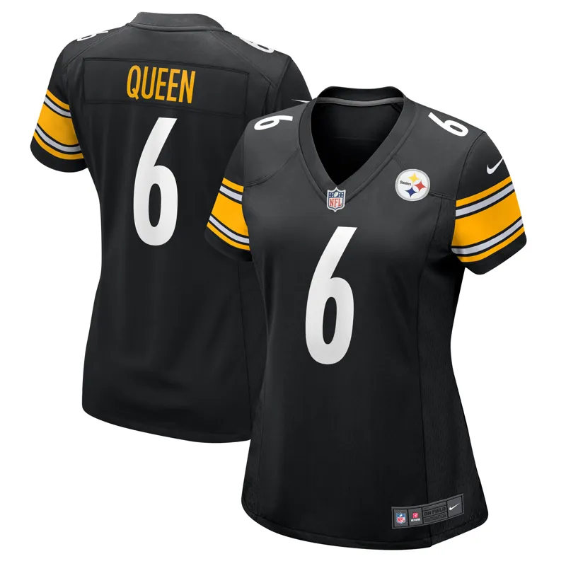 Pittsburgh Steelers Jersey Patrick Queen Black Game Jersey - Image 5