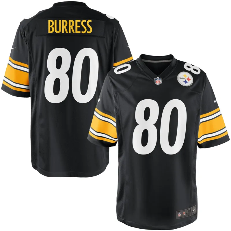 Pittsburgh Steelers Jersey Plaxico Burress Team Color Game Jersey