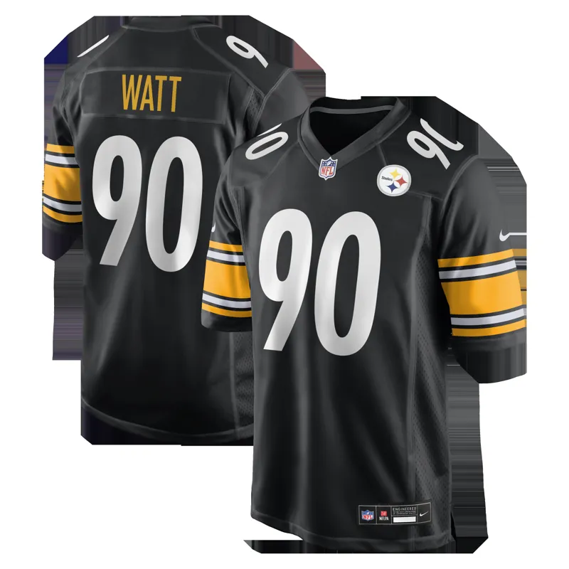 Pittsburgh Steelers Jersey Tj Watt Black Game Jersey - Image 3