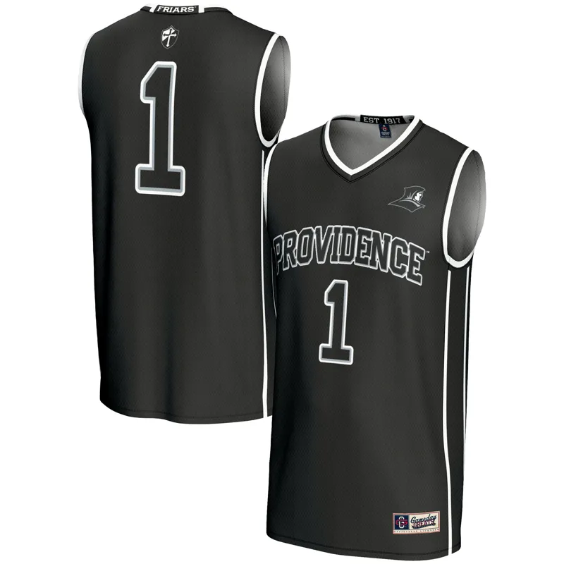 Providence Friars Jersey Gameday Greats #1 Black Lightweight Jersey