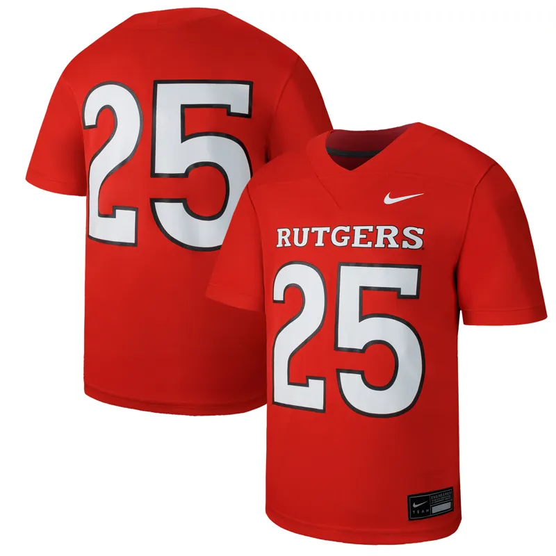 Rutgers Scarlet Knights Jersey #00 Scarlet Swingman Jersey - Image 5