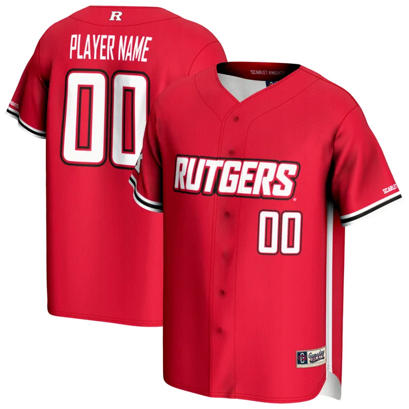 Rutgers Scarlet Knights Jersey Gameday Greats Scarlet Jersey - Image 4