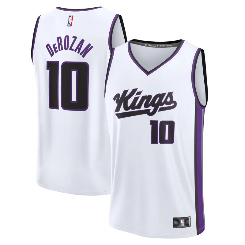 Sacramento Kings Jersey Demar Derozan White Fast Break Player Association Edition Jersey