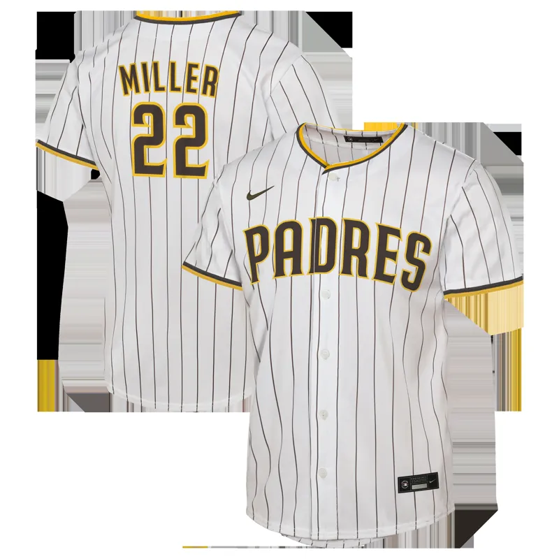 San Diego Padres Jersey Mason Miller White Home Jersey - Image 3