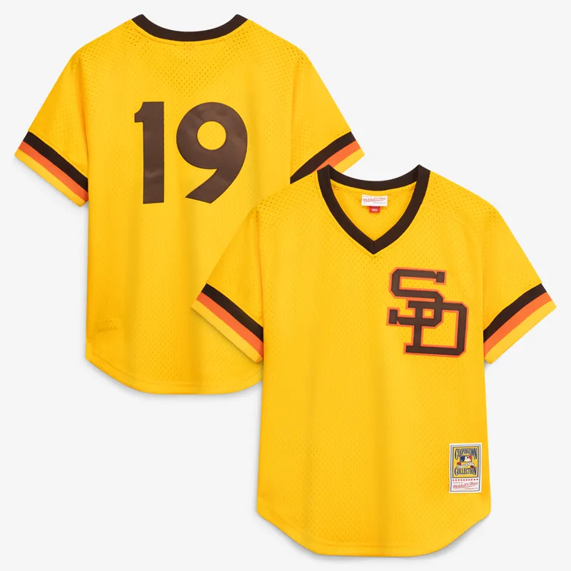 San Diego Padres Jersey Stitches Brown Team Color Full Button Jersey - Image 2