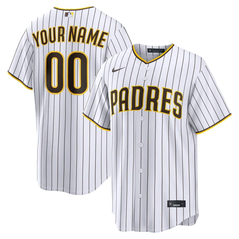 San Diego Padres Jersey White Home Custom Jersey