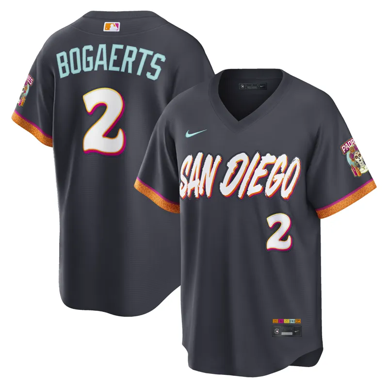 San Diego Padres Jersey Xander Bogaerts Obsidian 2026 City Connect Stadium Jersey