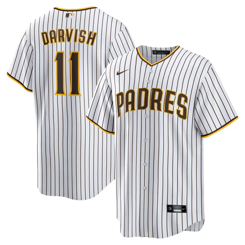 San Diego Padres Jersey Yu Darvish White Home Player Jersey