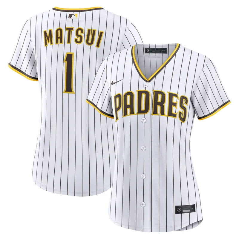 San Diego Padres Jersey Yu Darvish White Home Player Jersey - Image 2