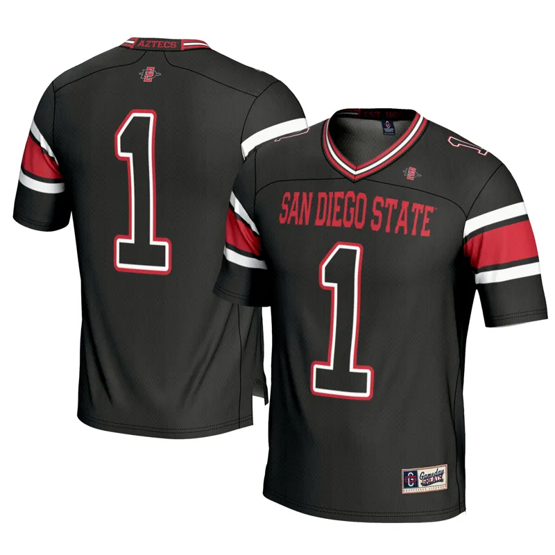 San Diego State Aztecs Jersey Gameday Greats #1 Black Jersey