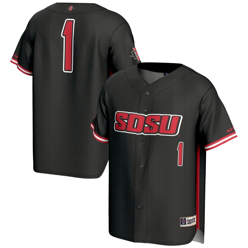 San Diego State Aztecs Jersey Gameday Greats #1 Black Lightweight Jersey - Image 4