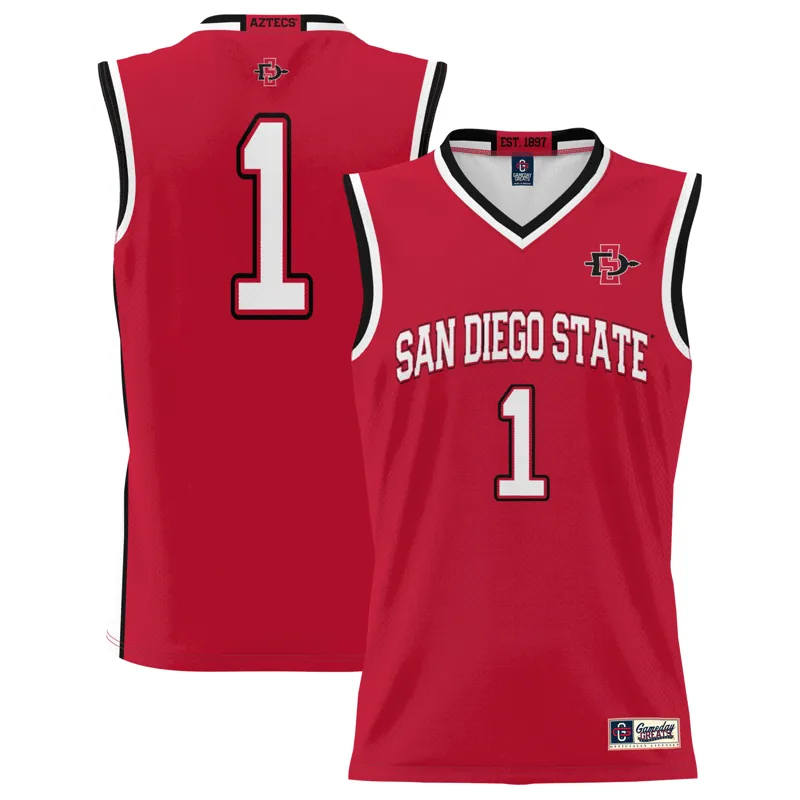 San Diego State Aztecs Jersey Gameday Greats #1 Scarlet Lightweight Jersey