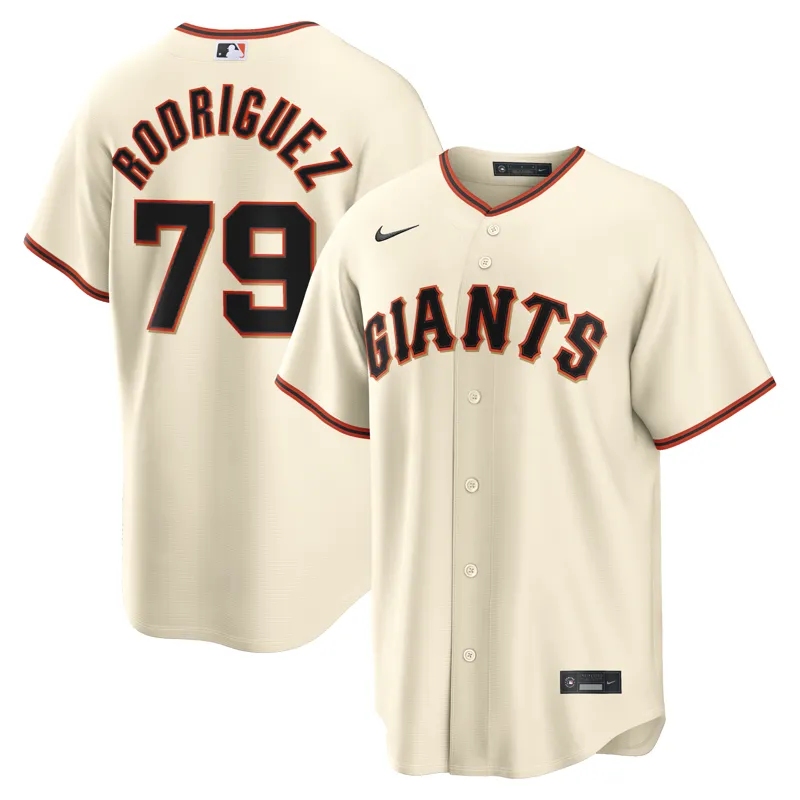 San Francisco Giants Jersey Heliot Ramos Cream Home Jersey - Image 3
