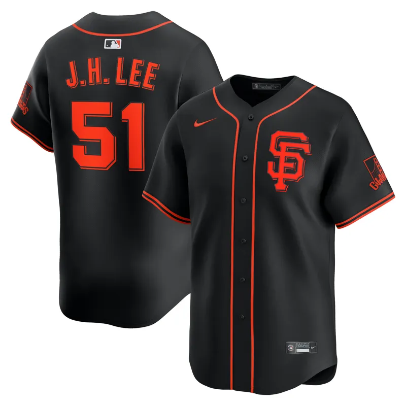 San Francisco Giants Jersey Jung Hoo Lee Black 2025 City Connect Limited Jersey - Image 3