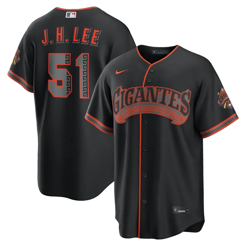 San Francisco Giants Jersey Jung Hoo Lee Black 2025 City Connect Limited Jersey - Image 4