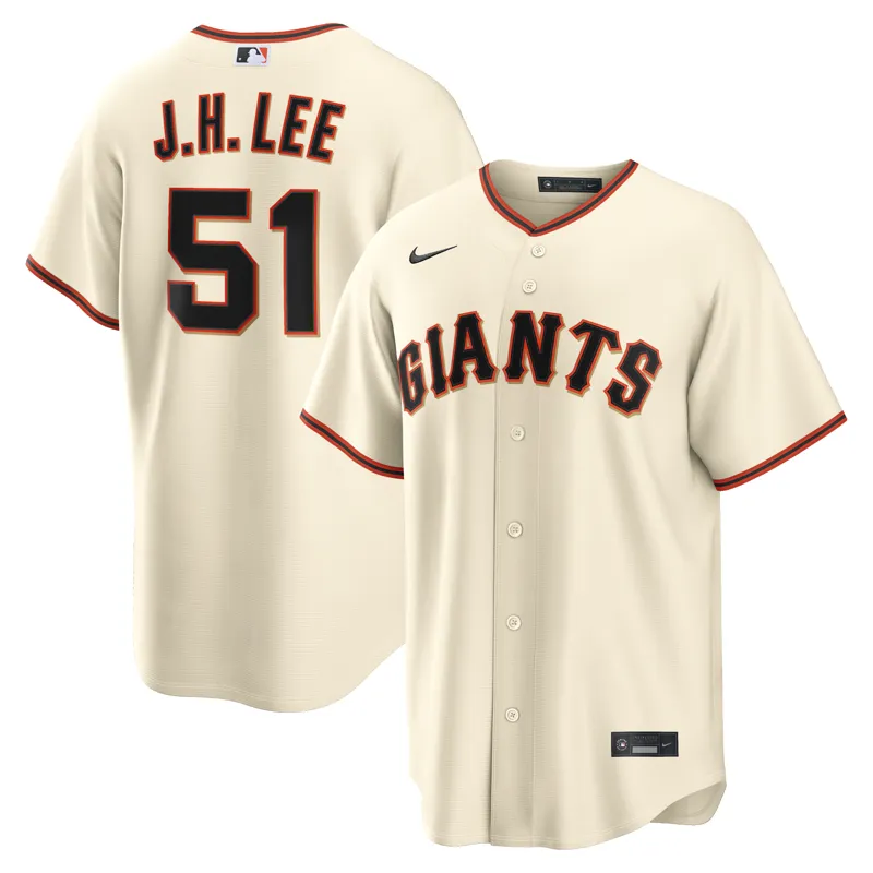 San Francisco Giants Jersey Jung Hoo Lee Cream Home Jersey - Image 2