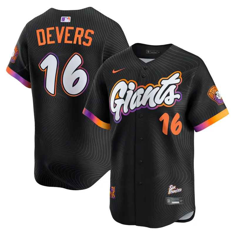 San Francisco Giants Jersey Profile Black Big & Tall Pop Jersey - Image 3