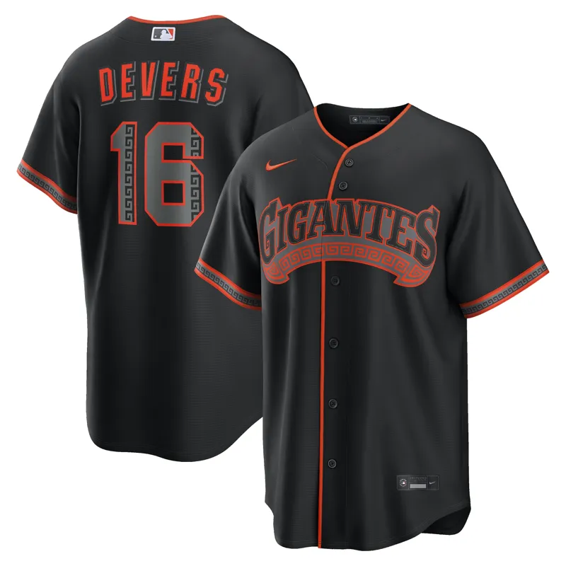 San Francisco Giants Jersey Profile Black Big & Tall Pop Jersey - Image 4
